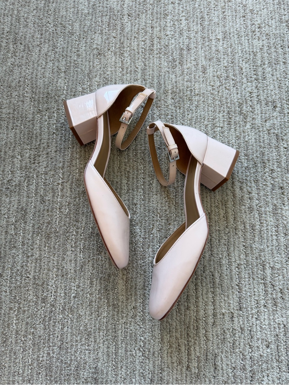Reformation Mallori Closed Toe Heel Morning Dew Patent - Size 8 - Picture 9 of 15